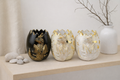 Set of 3 Handmade Gypsum Candle Holders for Candle Making | 120ml | Heat-Resistant