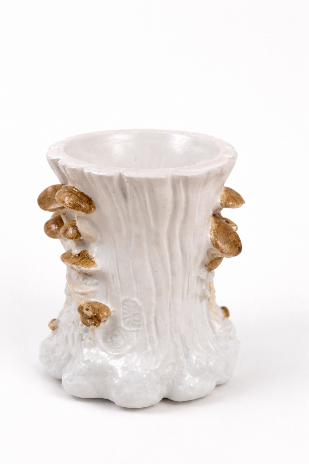 Gypsum mushroom tree stump candle holder top view – 80 ml wax – MOSVAM
