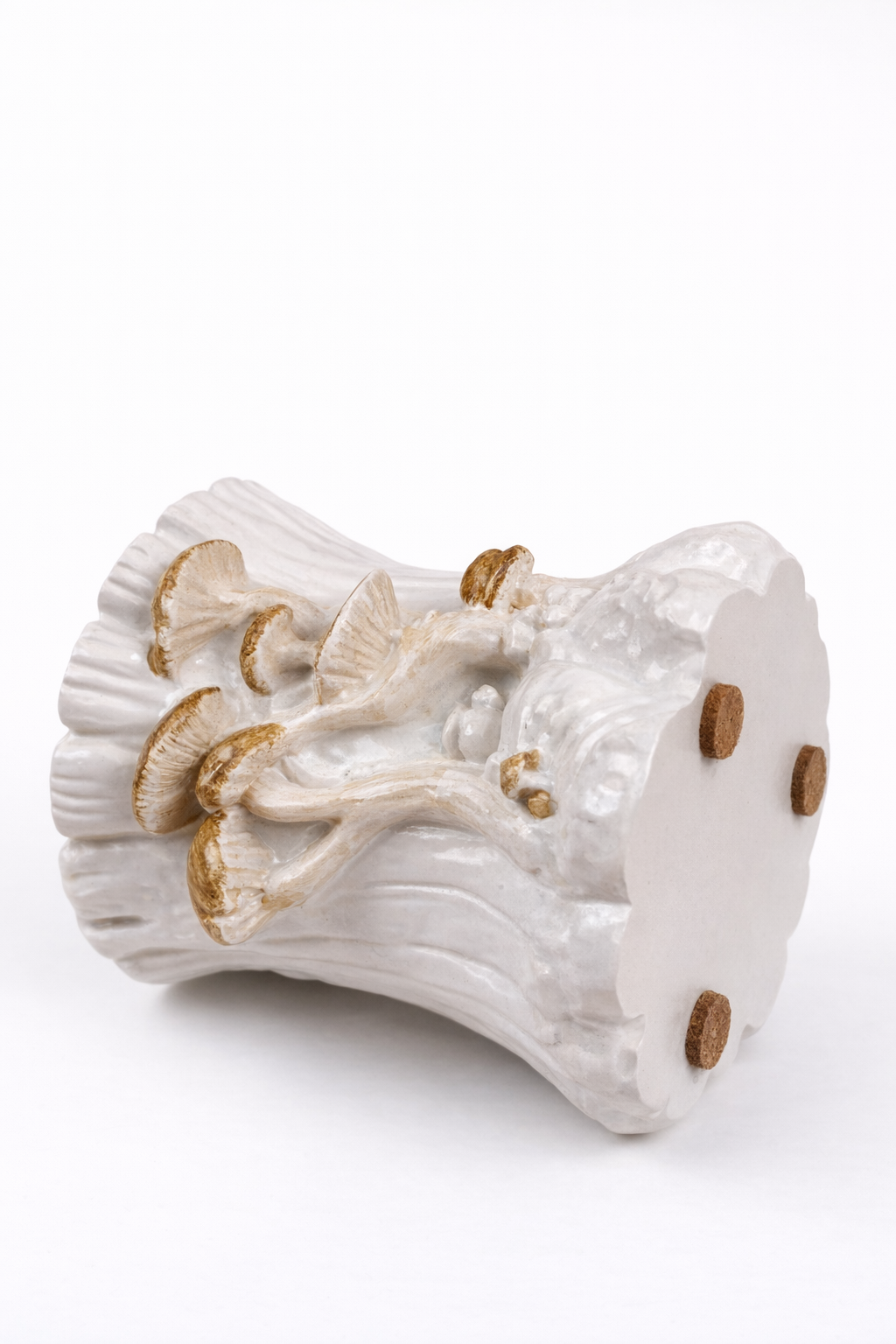 Gypsum mushroom tree stump candle holder lifestyle cottagecore home decor – MOSVAM
