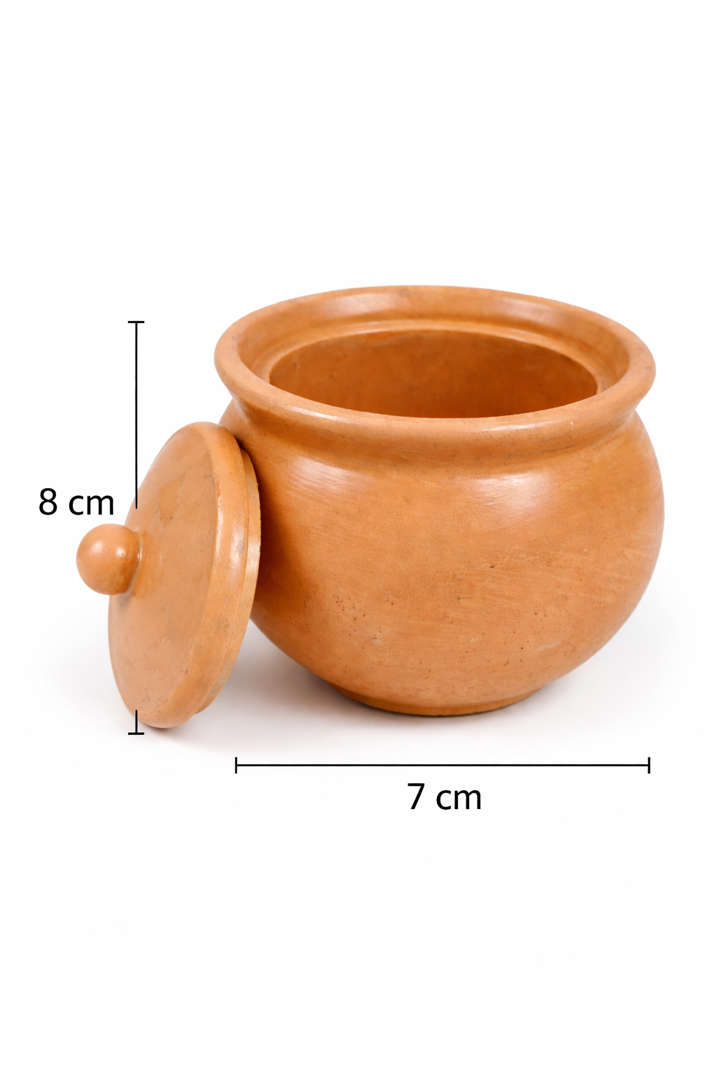 Handcrafted Gypsum Container Candle Holder | Blue, Brown & Beige | MOSVAM