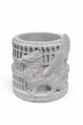 Handcrafted Plaster Griffin Candle Vessel | Classical Style