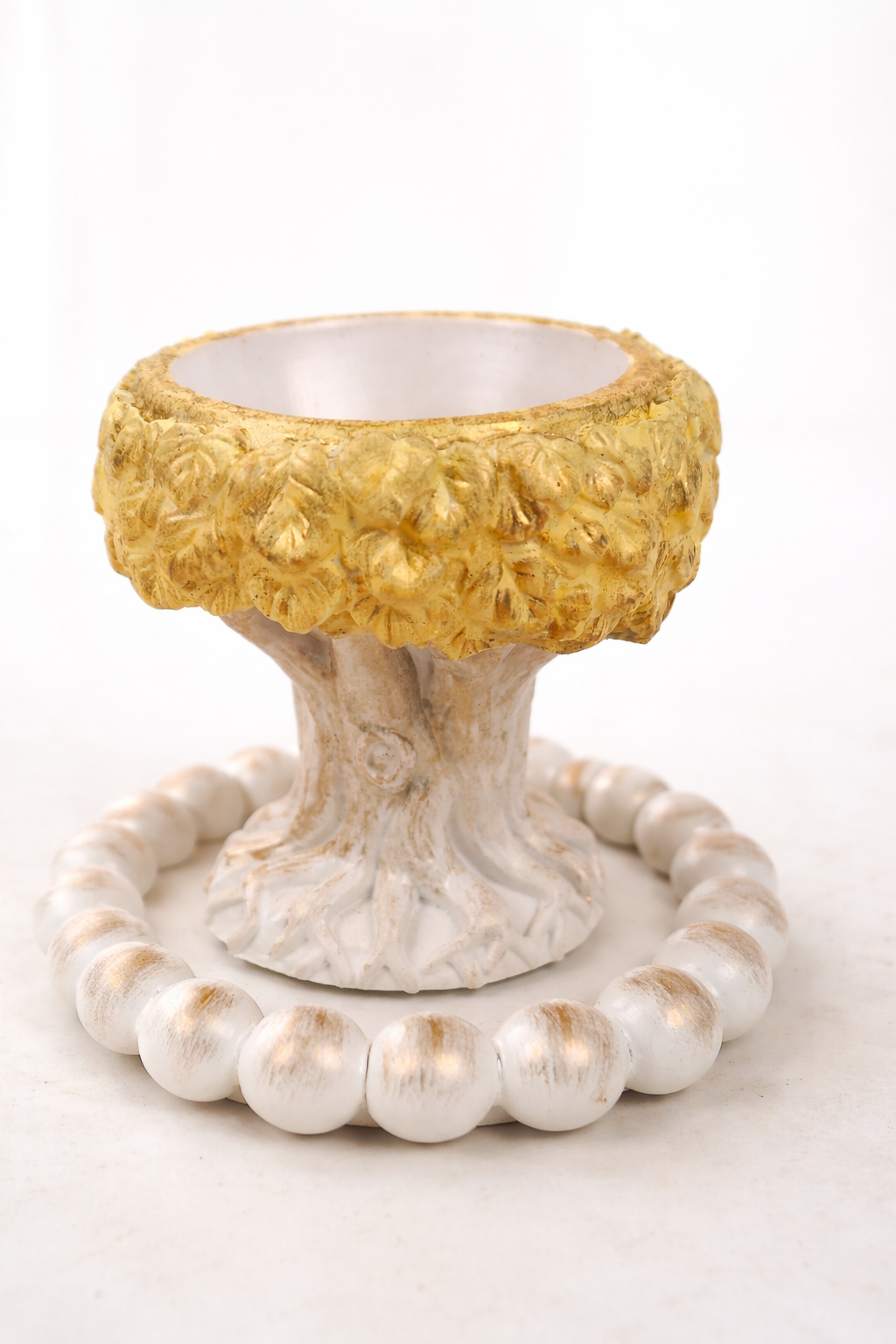 Set of 4 Handmade Gypsum Candle Holders with Stands | DIY Container & Bulk Candles | 100ml | Heat-Resistant
