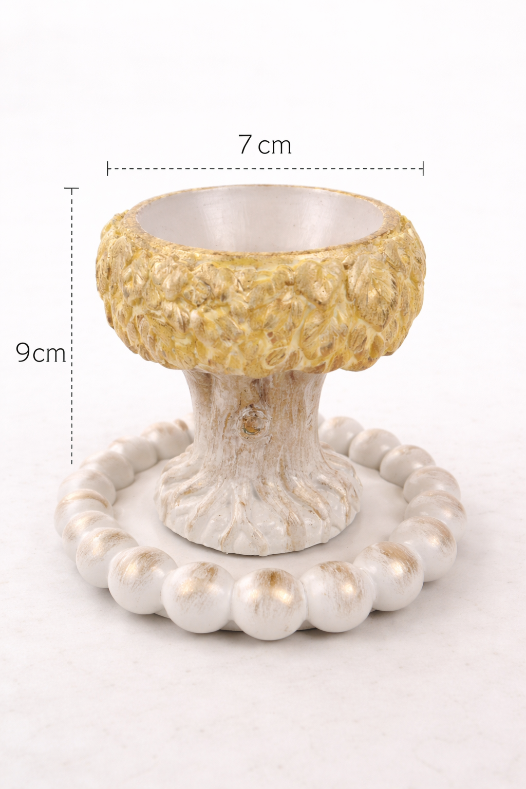 Set of 4 Handmade Gypsum Candle Holders with Stands | DIY Container & Bulk Candles | 100ml | Heat-Resistant