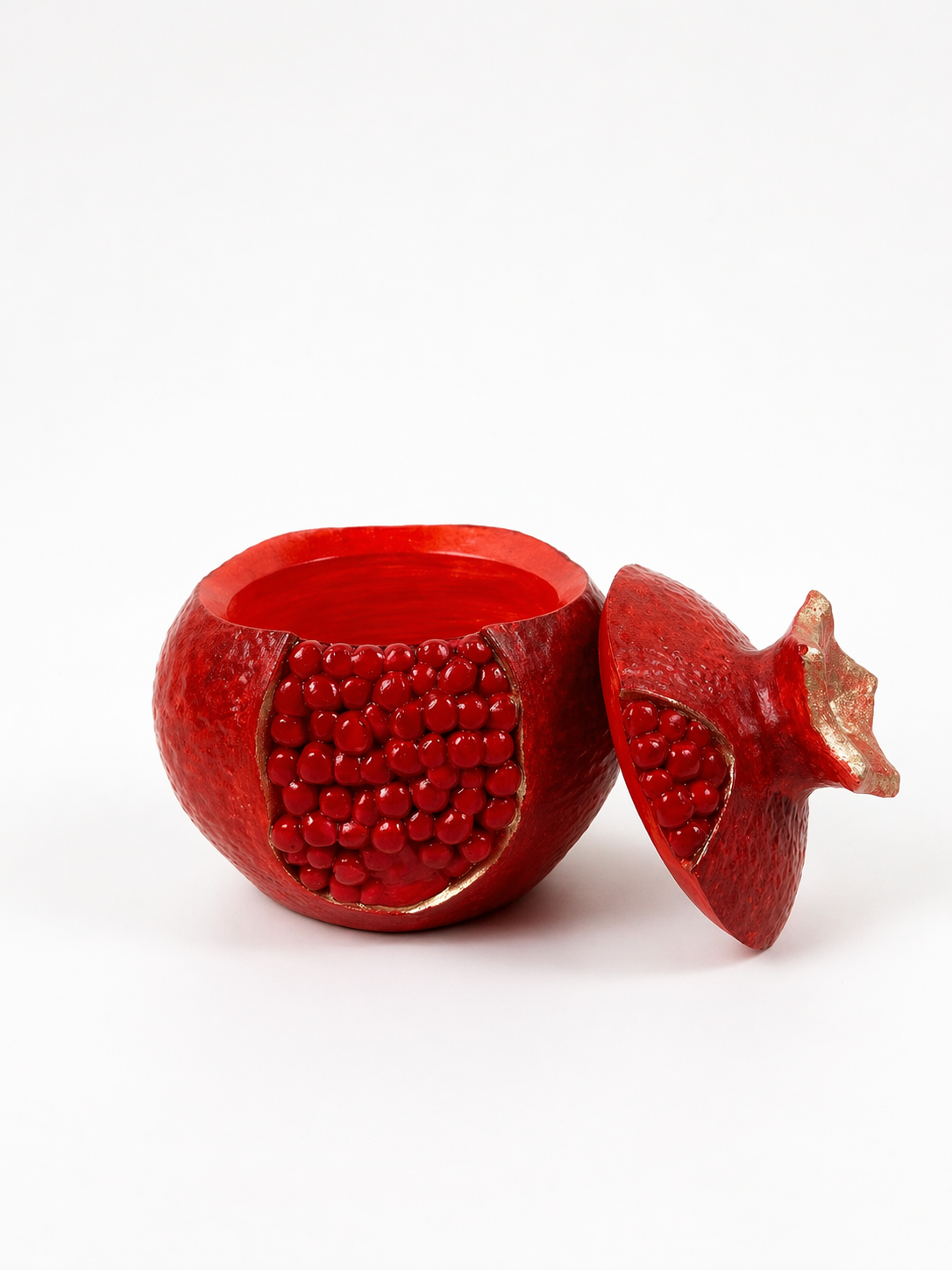 Handmade Plaster Container Candle Holder — 9cm