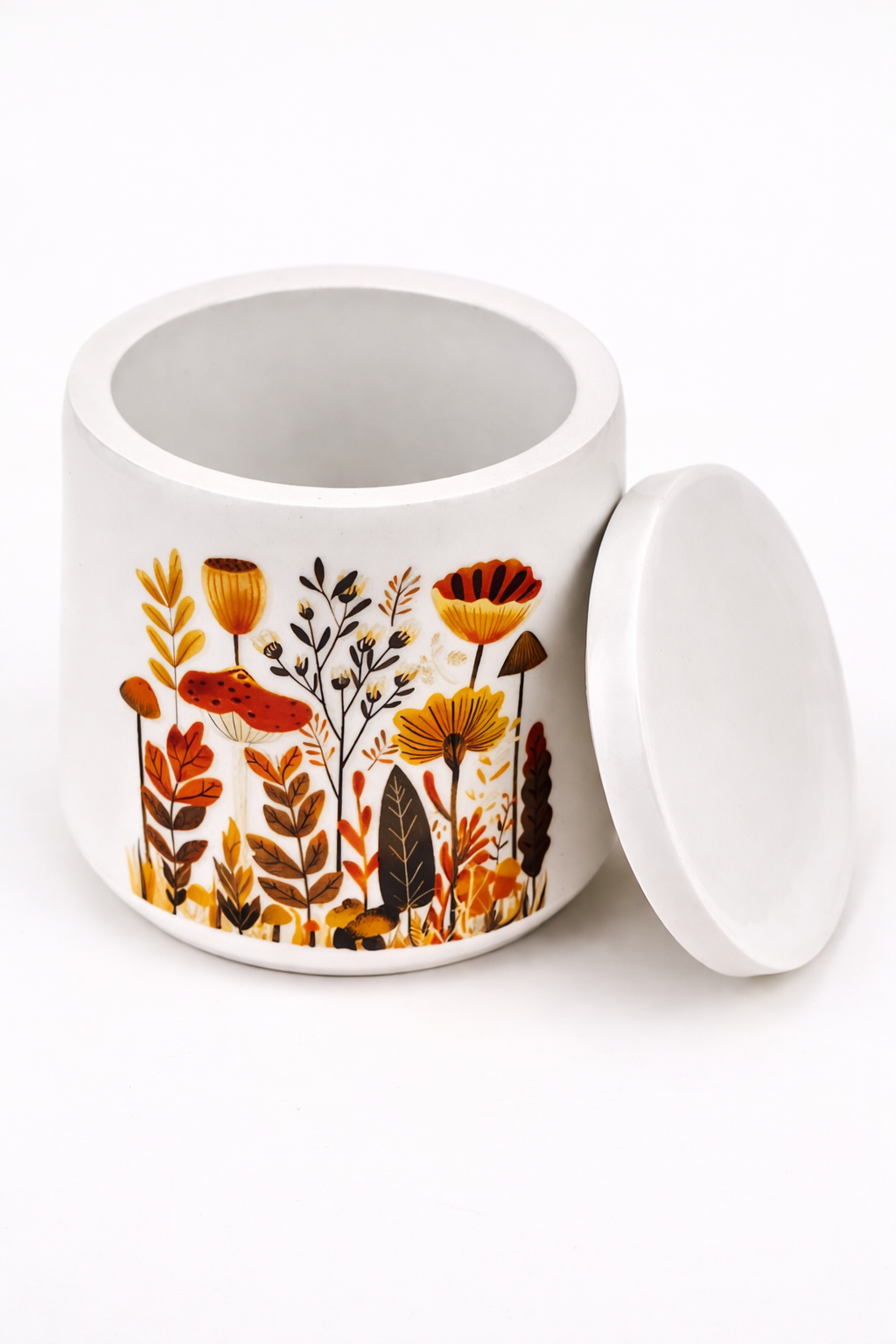 MOSVAM DIY Pour-In Candle Kit – Autumn Ceramic Holder, Wax & Wicks