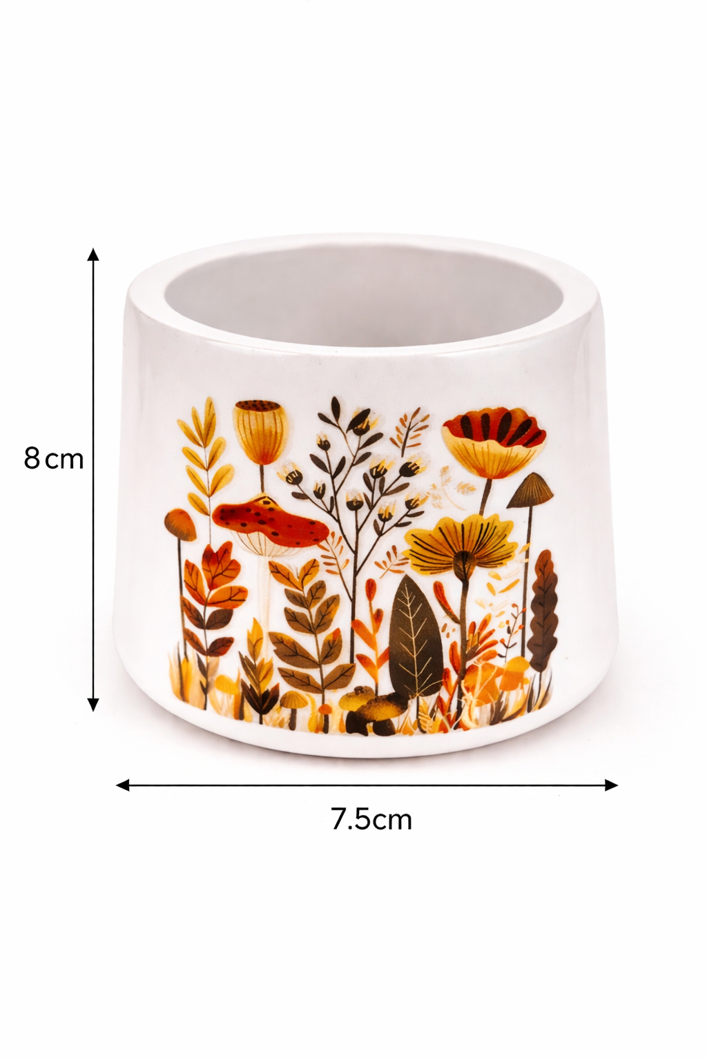 MOSVAM DIY Pour-In Candle Kit – Autumn Ceramic Holder, Wax & Wicks