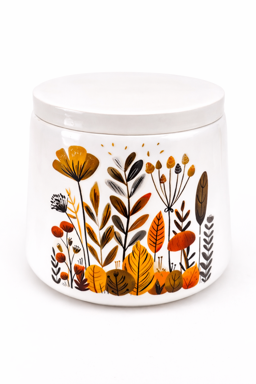 MOSVAM DIY Pour-In Candle Kit – Autumn Ceramic Holder, Wax & Wicks