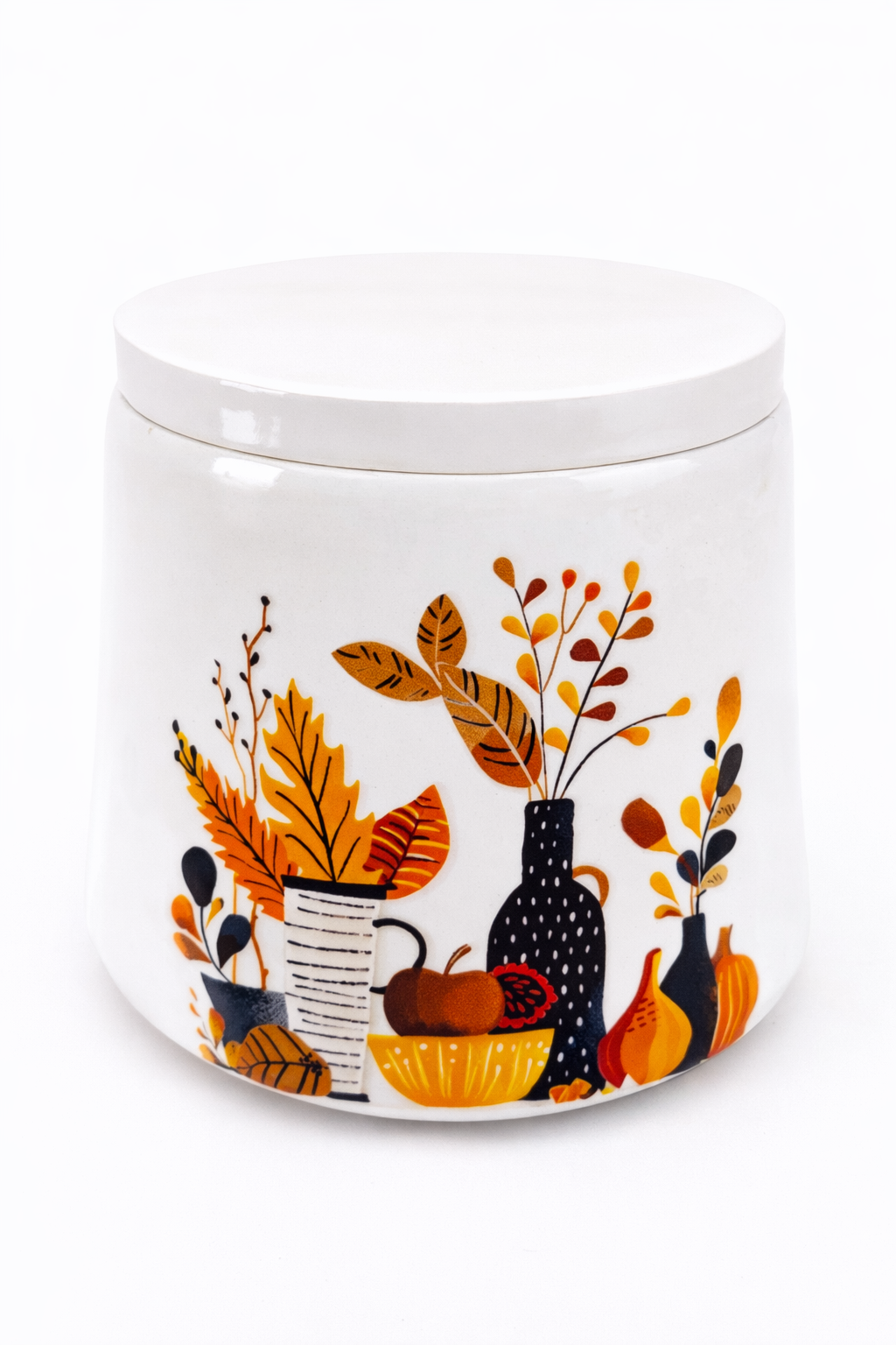 MOSVAM DIY Pour-In Candle Kit – Autumn Ceramic Holder, Wax & Wicks