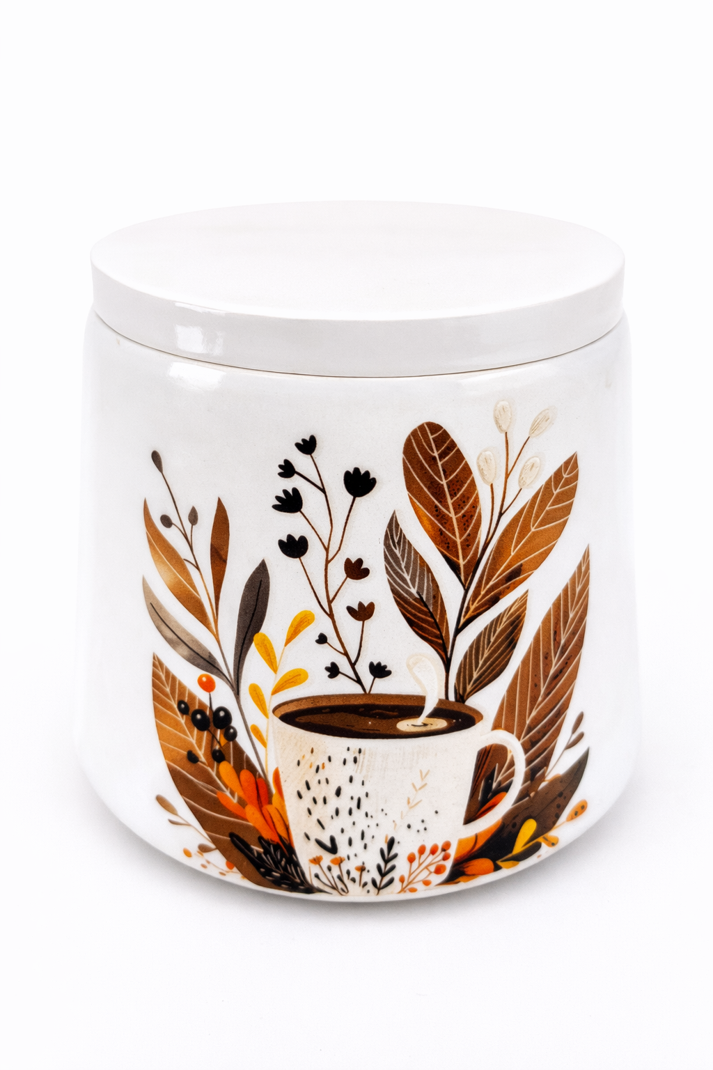 MOSVAM DIY Pour-In Candle Kit – Autumn Ceramic Holder, Wax & Wicks