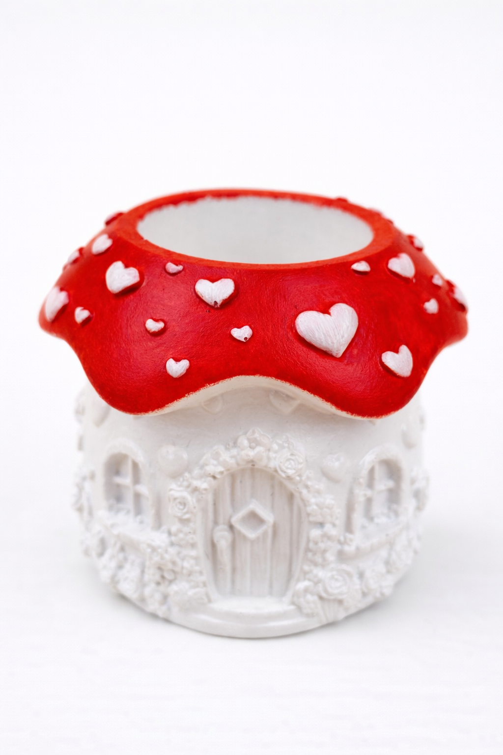 Mushroom Gypsum Candle Holder Set of 5 – Toadstool Cottagecore | Handmade | 80ml