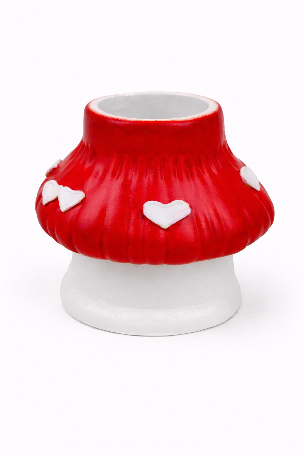 Mushroom House Gypsum Taper Candle Holder Set of 4 – Handmade | 7cm