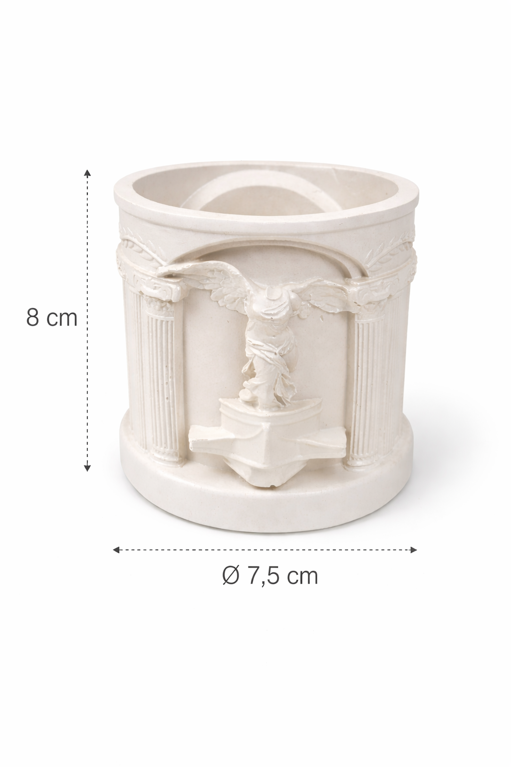 Gypsum Candle Holders for Container Candles – Set of 4