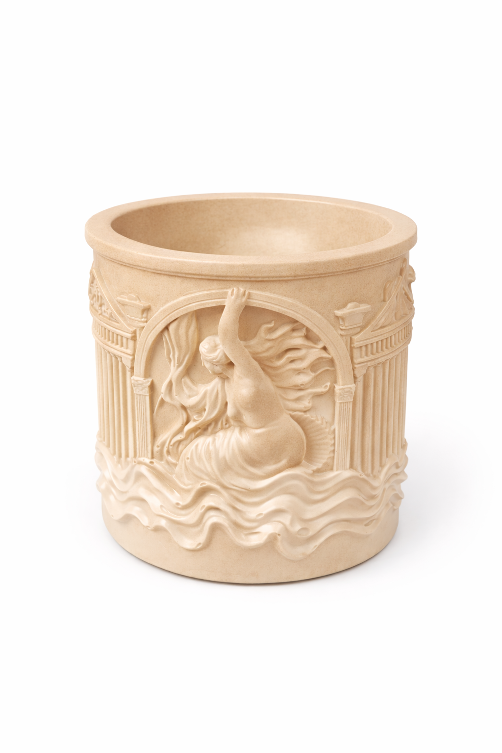 Mermaid gypsum candle holder set of 4 gift packaging – handmade – MOSVAM
