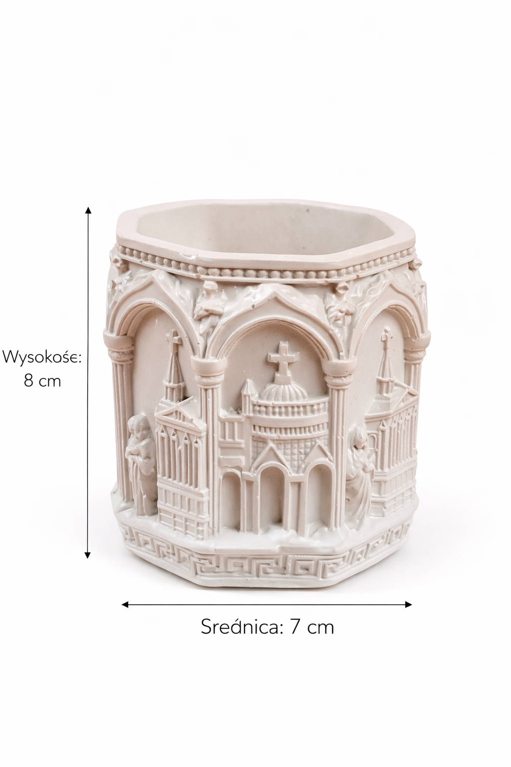 Set of 4 Handmade Gypsum Candle Holders | DIY Container & Bulk Candles | 120ml | Heat-Resistant Lacquer