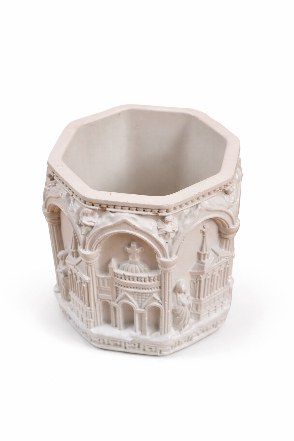 Set of 4 Handmade Gypsum Candle Holders | DIY Container & Bulk Candles | 120ml | Heat-Resistant Lacquer