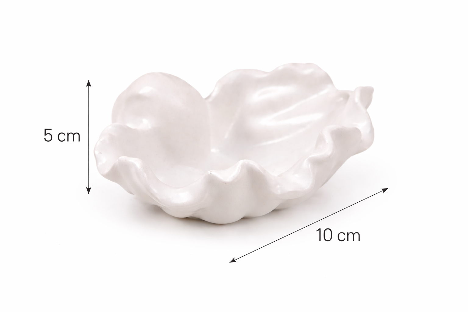 Set of 3 Handmade Shell-Shaped Gypsum Candle Holders | Pearlescent Paint | DIY Container Candles | 80-120ml | Coastal Home Decor Gift