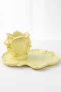 Set of 4 Handmade Gypsum Candle Holders on Stands | DIY Container Candles | 120-150ml | 9cm | Heat-Resistant Lacquer