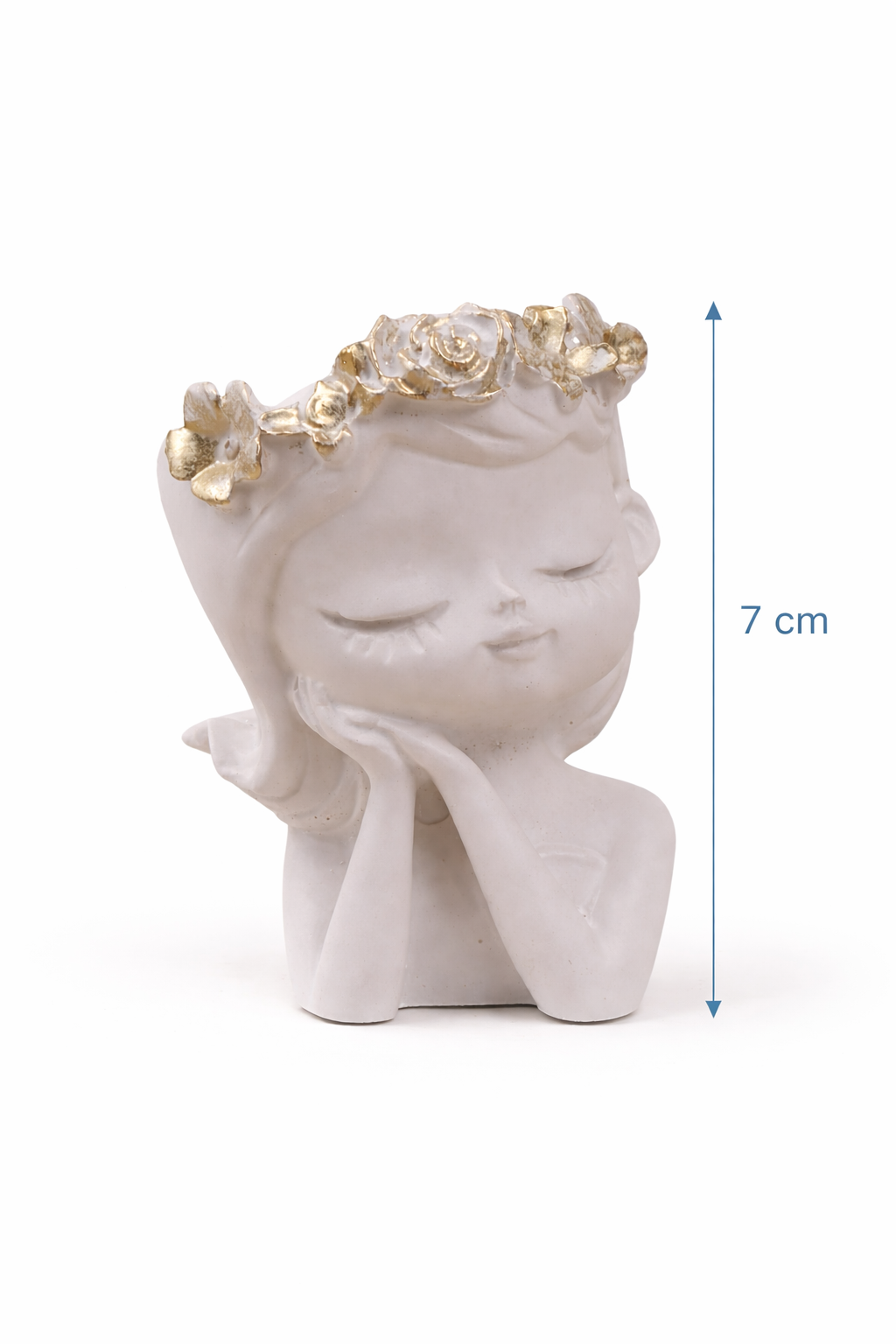 Gypsum Candle Holder Set of 2 with Tray – Angel Light Handmade Home Decor Gift