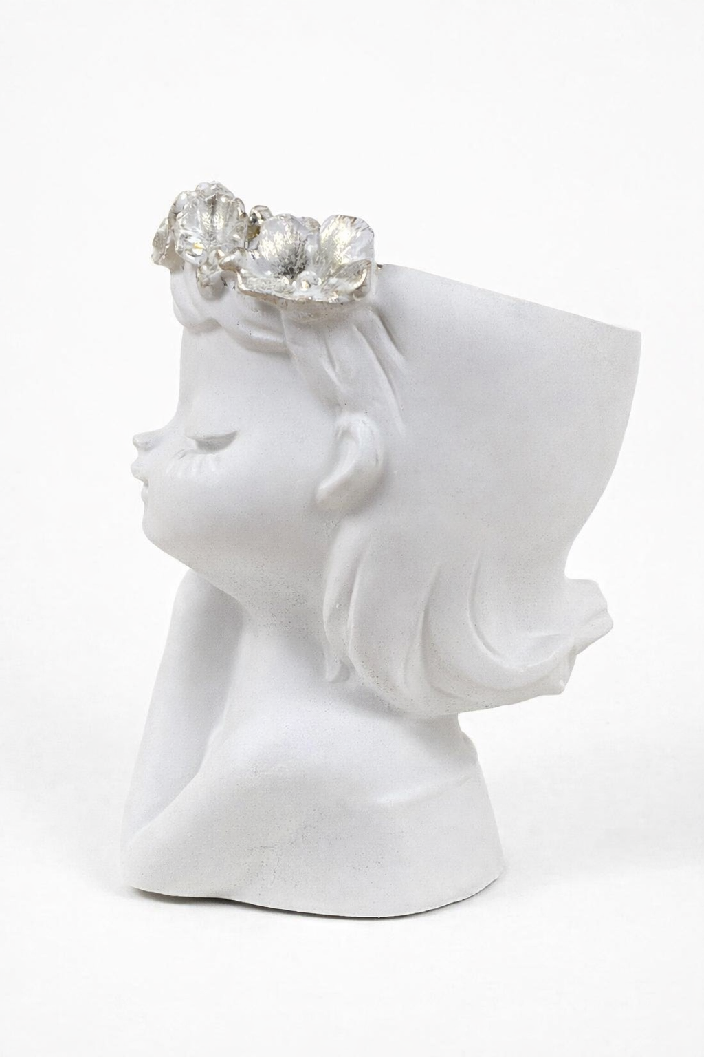 Gypsum Candle Holder Set of 2 with Tray – Angel Light Handmade Home Decor Gift