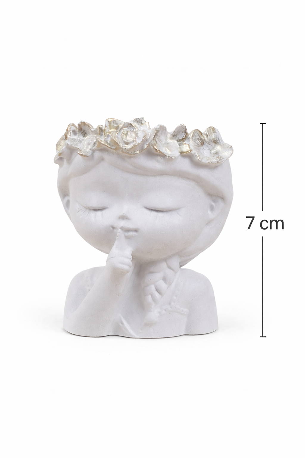 Gypsum Candle Holder Set of 2 with Tray – Angel Light Handmade Home Decor Gift