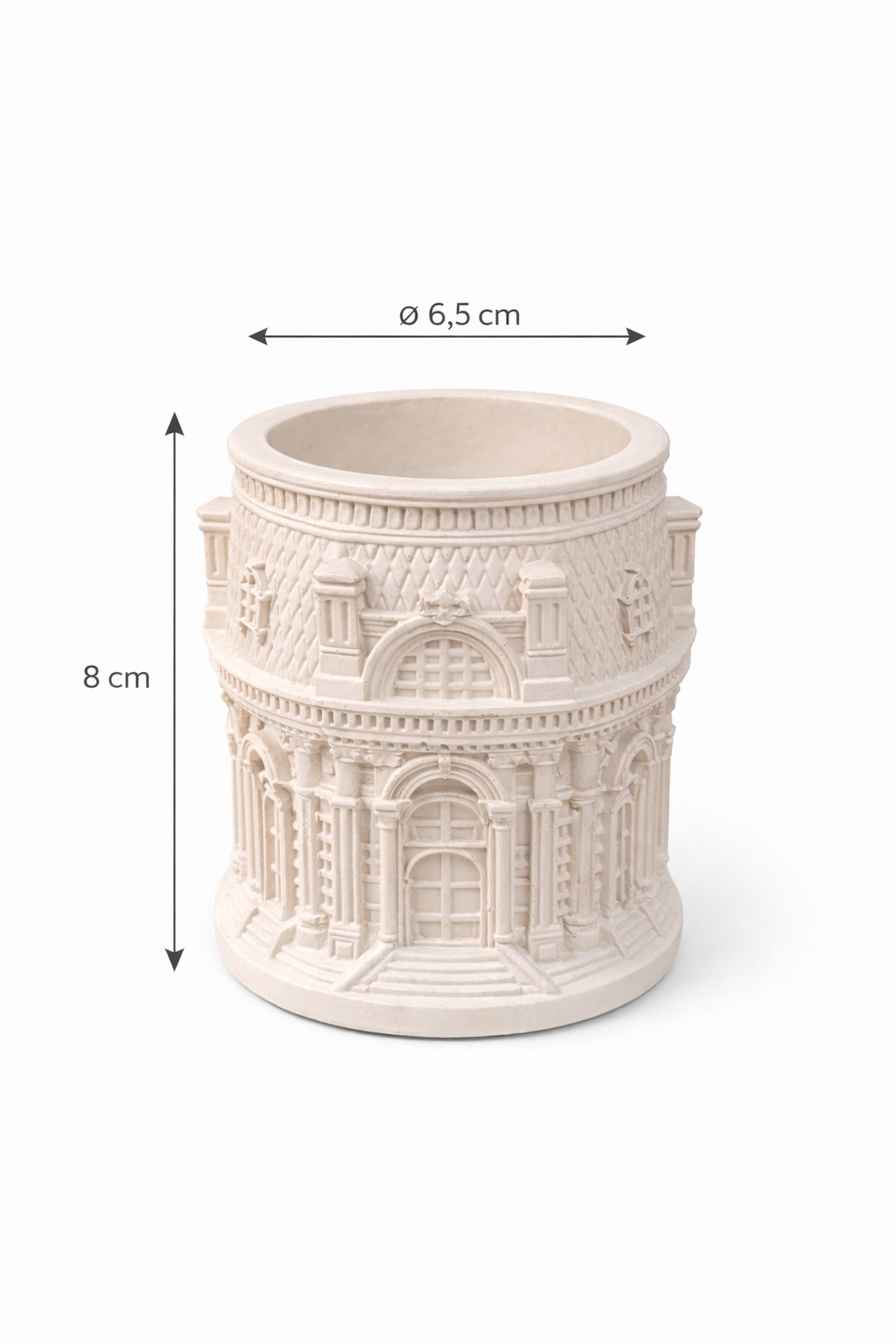 Handmade Gypsum Candle Holder Set of 4 | MOSVAM