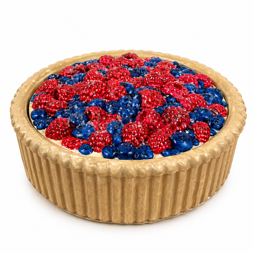 Berry Tart Soy Candle with Raspberry & Blueberry | Handmade Gift | MOSVAM