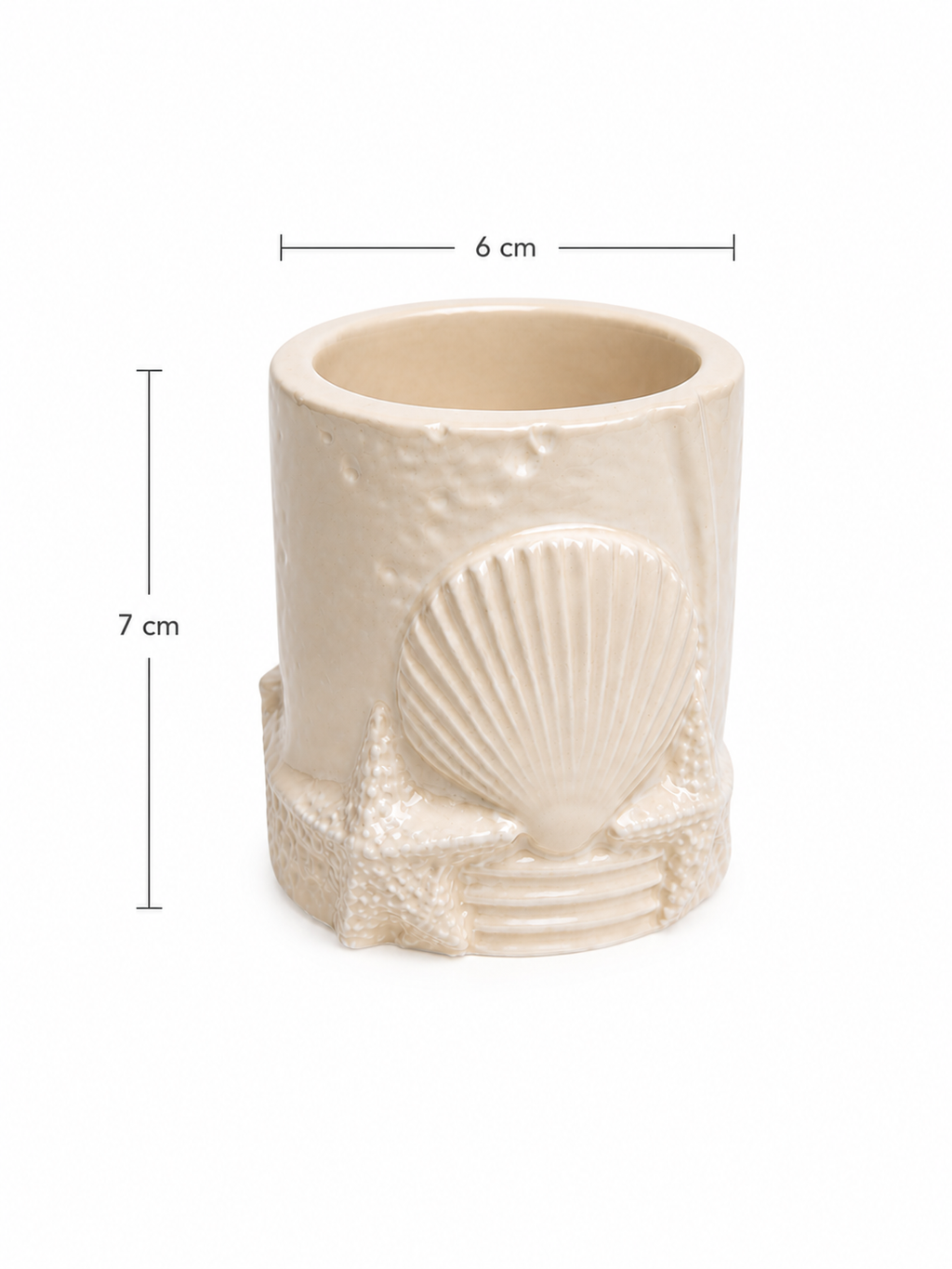 Handmade Gypsum Candle Holder Set | 1 Decorative Stand + 3 Cup Holders | DIY Container Candles | 50-110ml | Heat-Resistant Lacquer