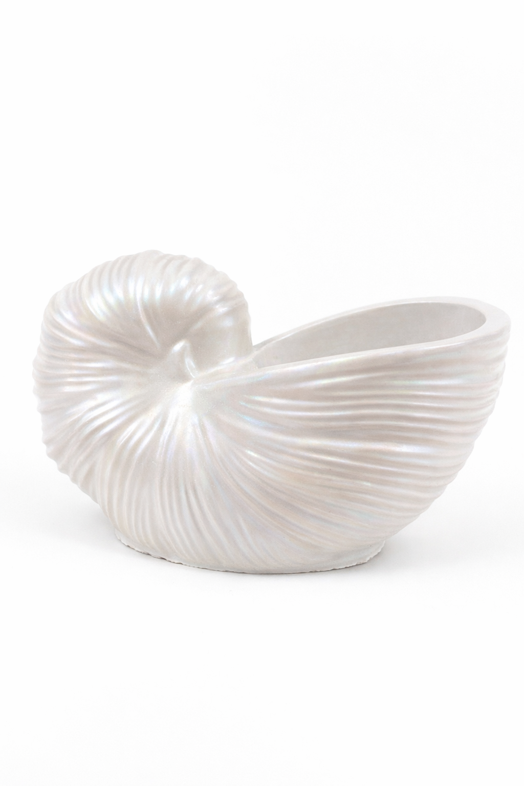 Set of 3 Handmade Shell-Shaped Gypsum Candle Holders | Pearlescent Paint | DIY Container Candles | 80-120ml | Coastal Home Decor Gift