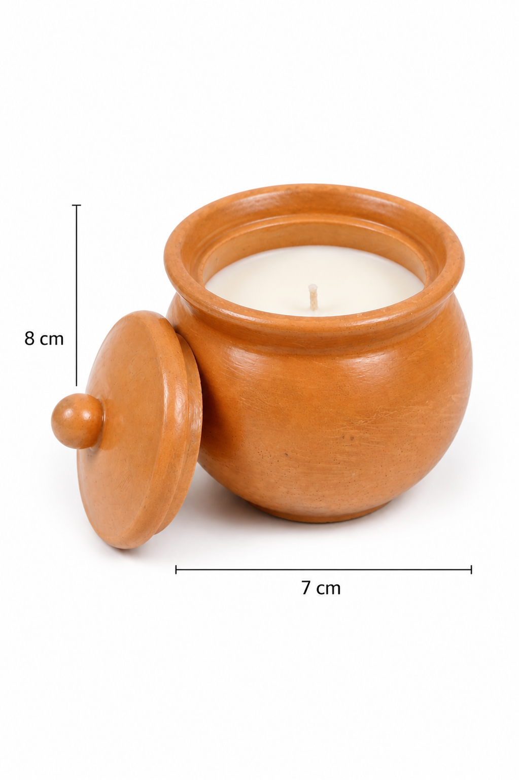 Lavender Soy Candle in Gypsum Planter – Blue Scent | Handmade